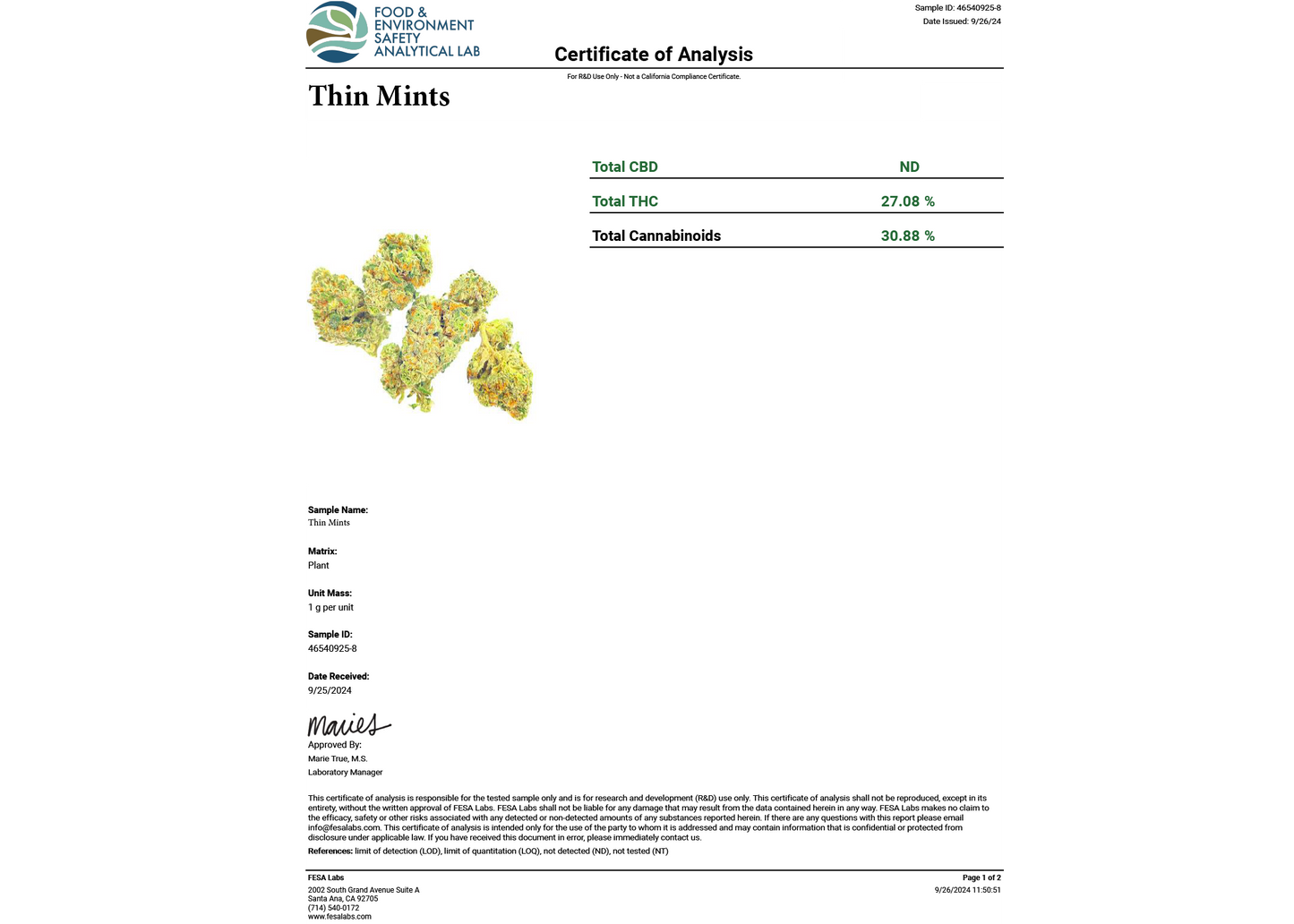 Thin Mints THCA Flower