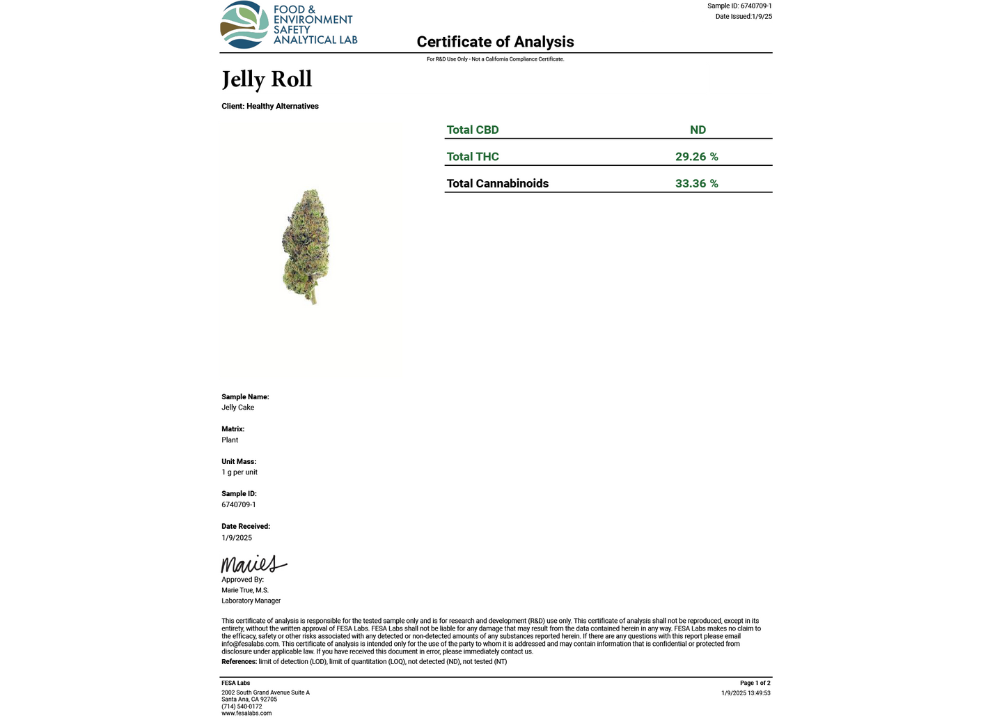 Jelly Roll Exotic THCA Flower