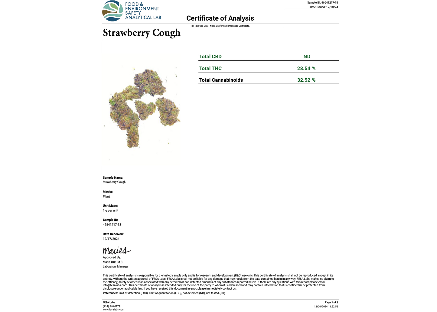 Strawberry Cough THCA Flower