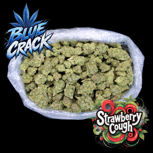 Fresh Blue Crack & Strawberry Cough THCA Flower Added To The TSB Menu!