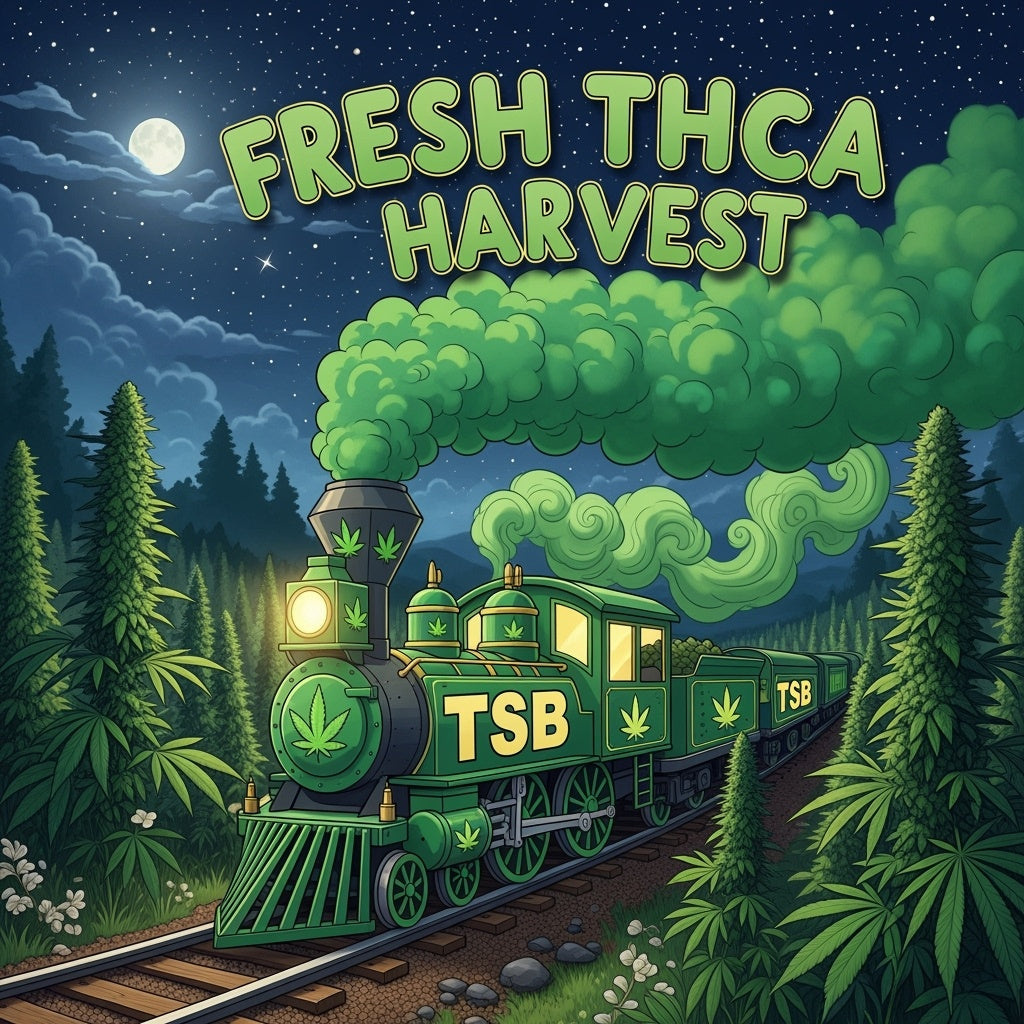 Fresh THCA Harvest Now Departing The Station!