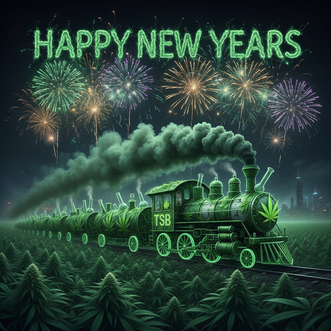 Happy New Years From TSB!  Enjoy 20-50% Off Select Products + Fresh Restock Of THCA Mediums Priced As Smalls!