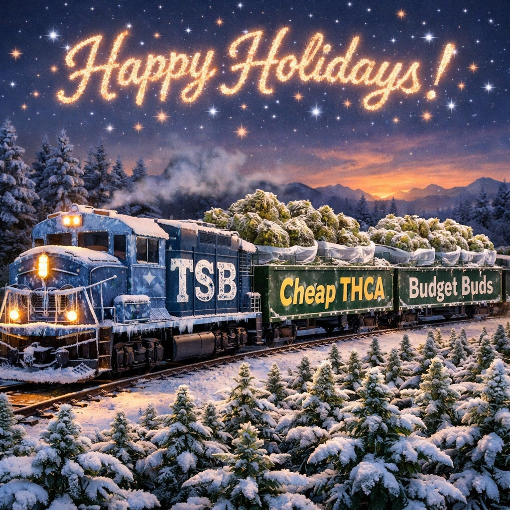 Happy Holidays From TSB!  Fresh Cheap THCA & Budget Buds Restocked.