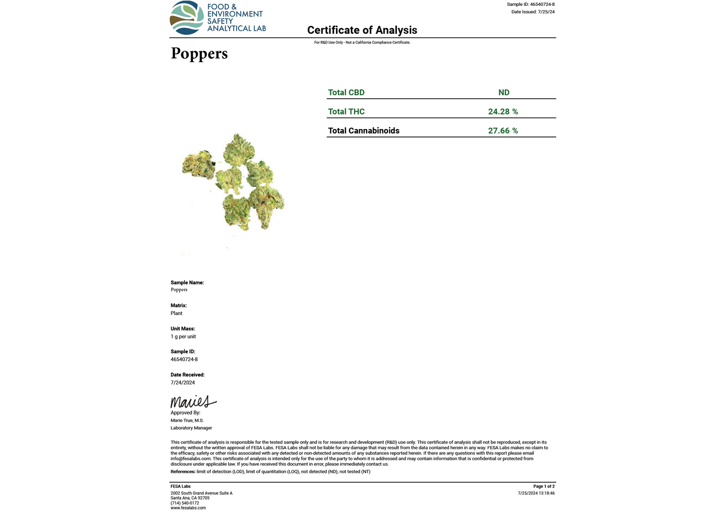 Poppers THCA Flower
