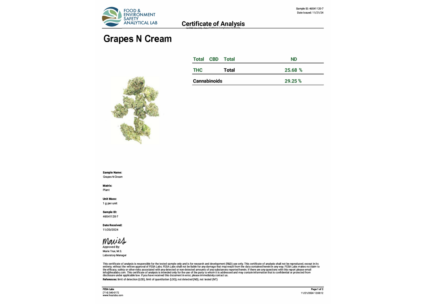 Grapes & Cream THCA Flower